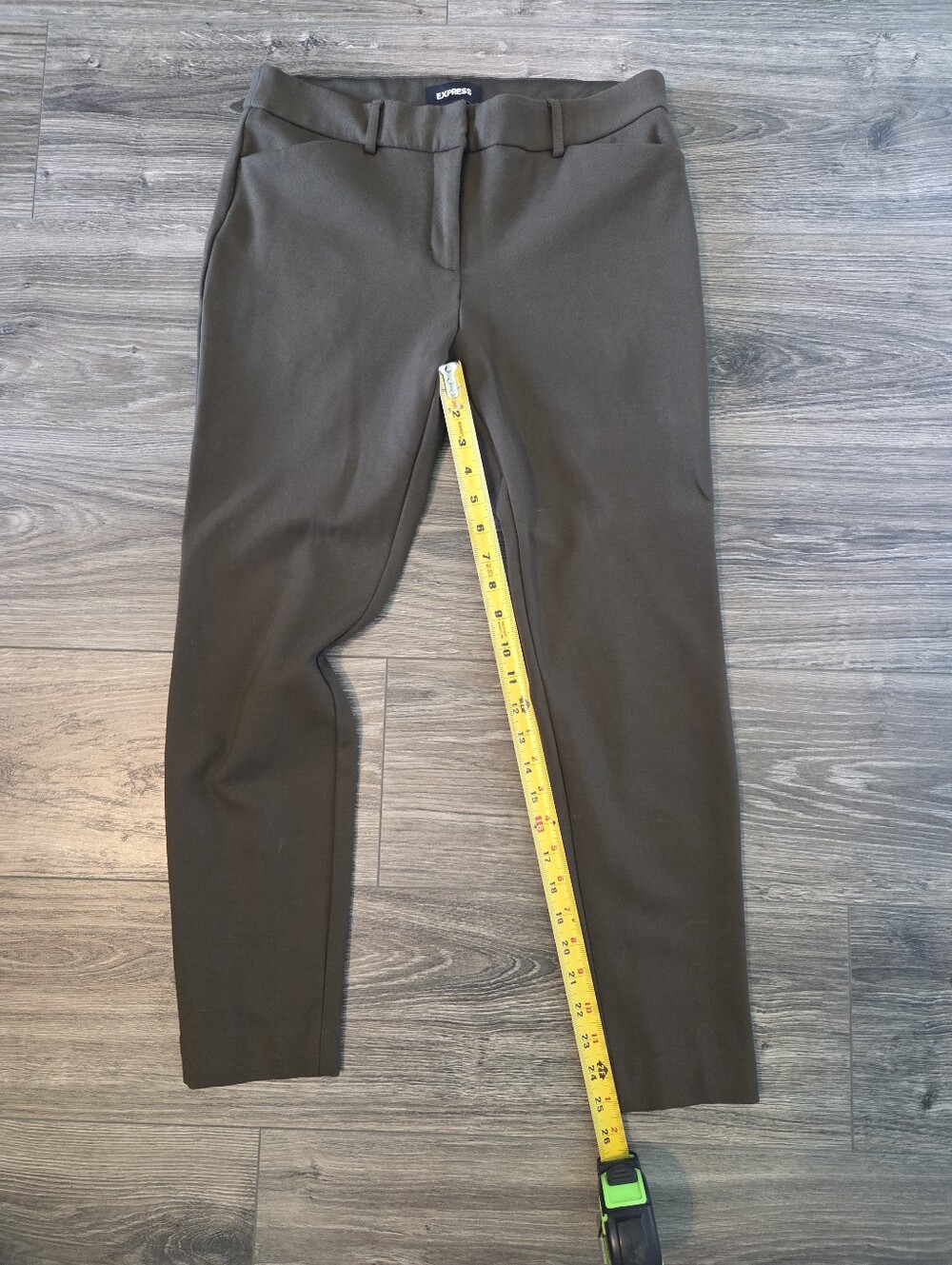 Express Olive Green Mid Rise Slim Pants - Picture 6 of 6